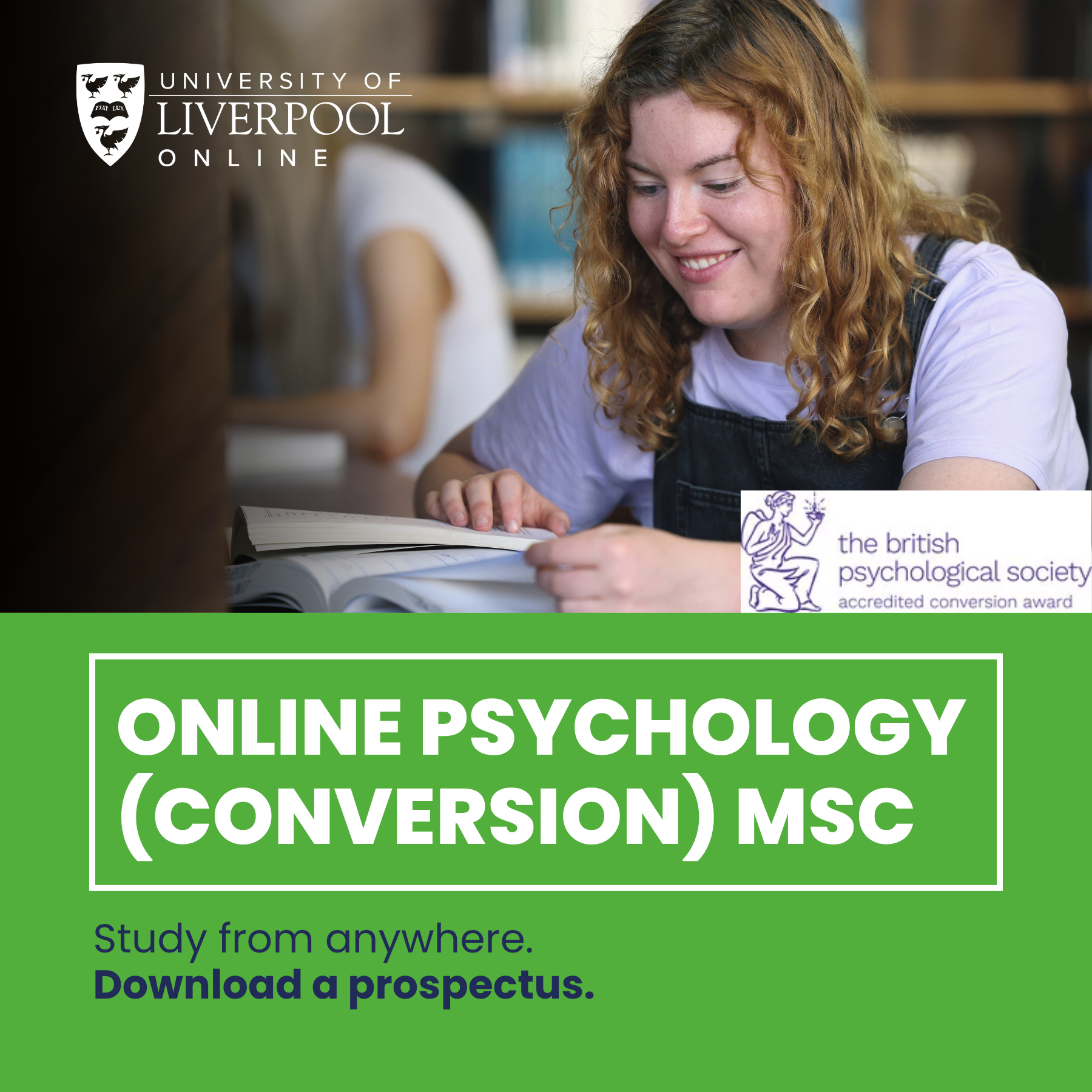 University of Liverpool Online Facebook ad: Start in September 2026