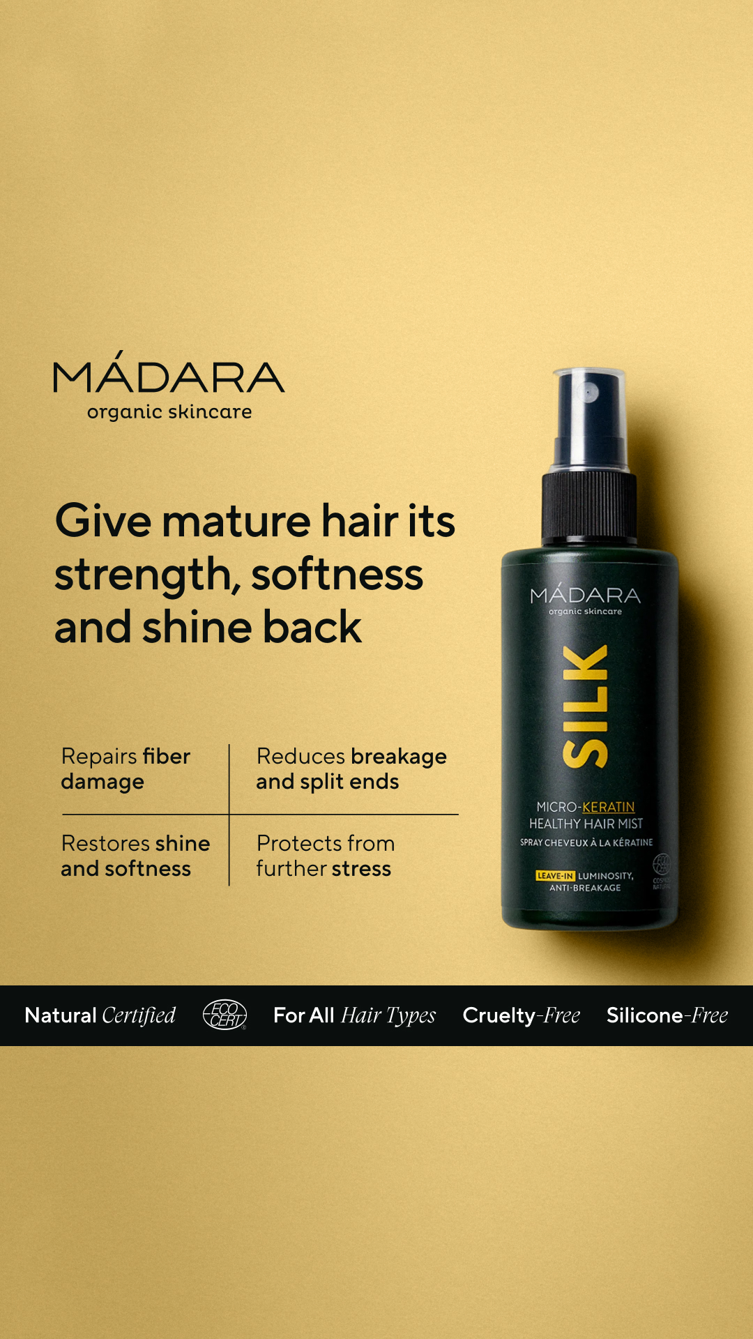 Mádara Organic Skincare Facebook ad