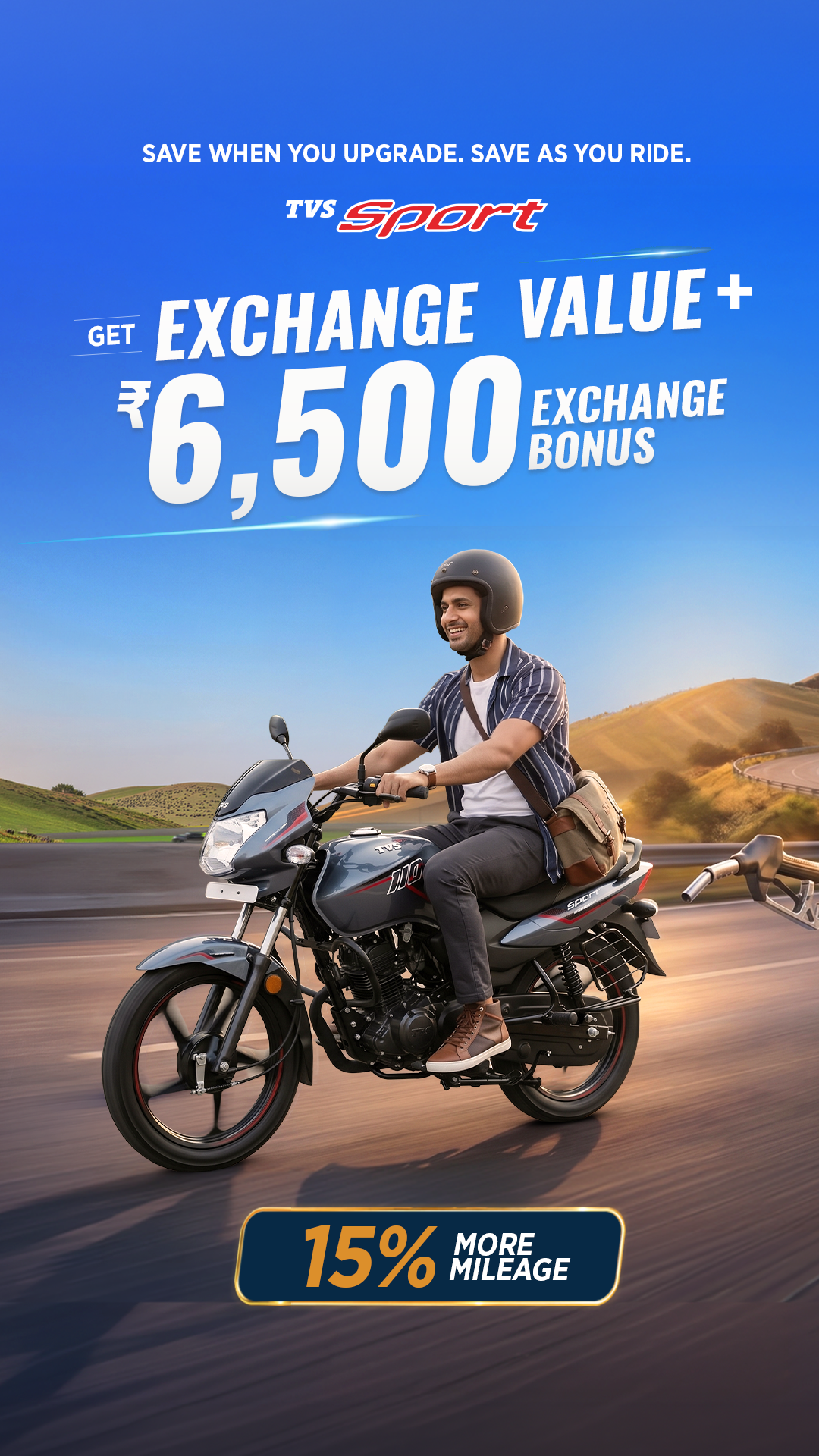 TVS Sport Facebook ad from Jul 22, 2026