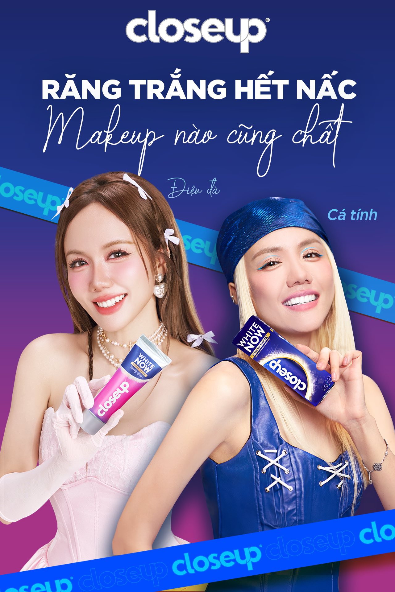 Closeup Facebook ad: RĂNG TRẮNG HẾT NẤC, MAKEUP NÀO CŨNG CHẤT!