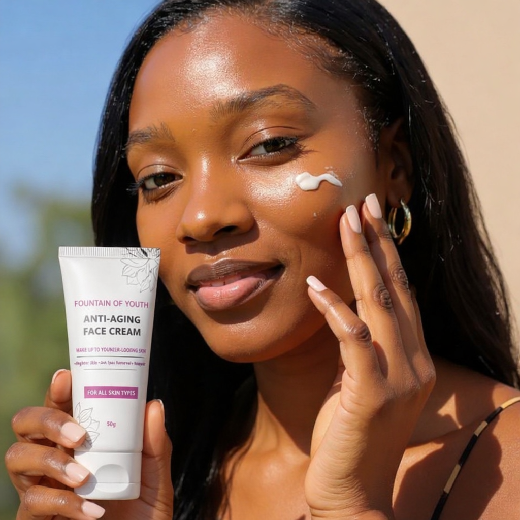 Mercy Okafor Facebook ad: Natural Formula For Glowing and Smooth Face