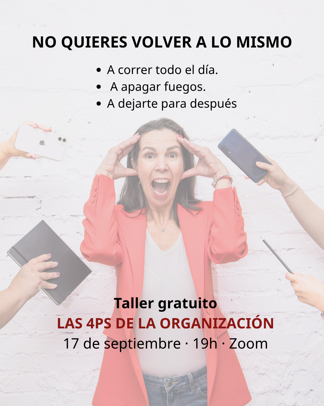 Estirando el tiempo Facebook ad: Voy a organizarme mejor. Sí. Pero ¿cómo?