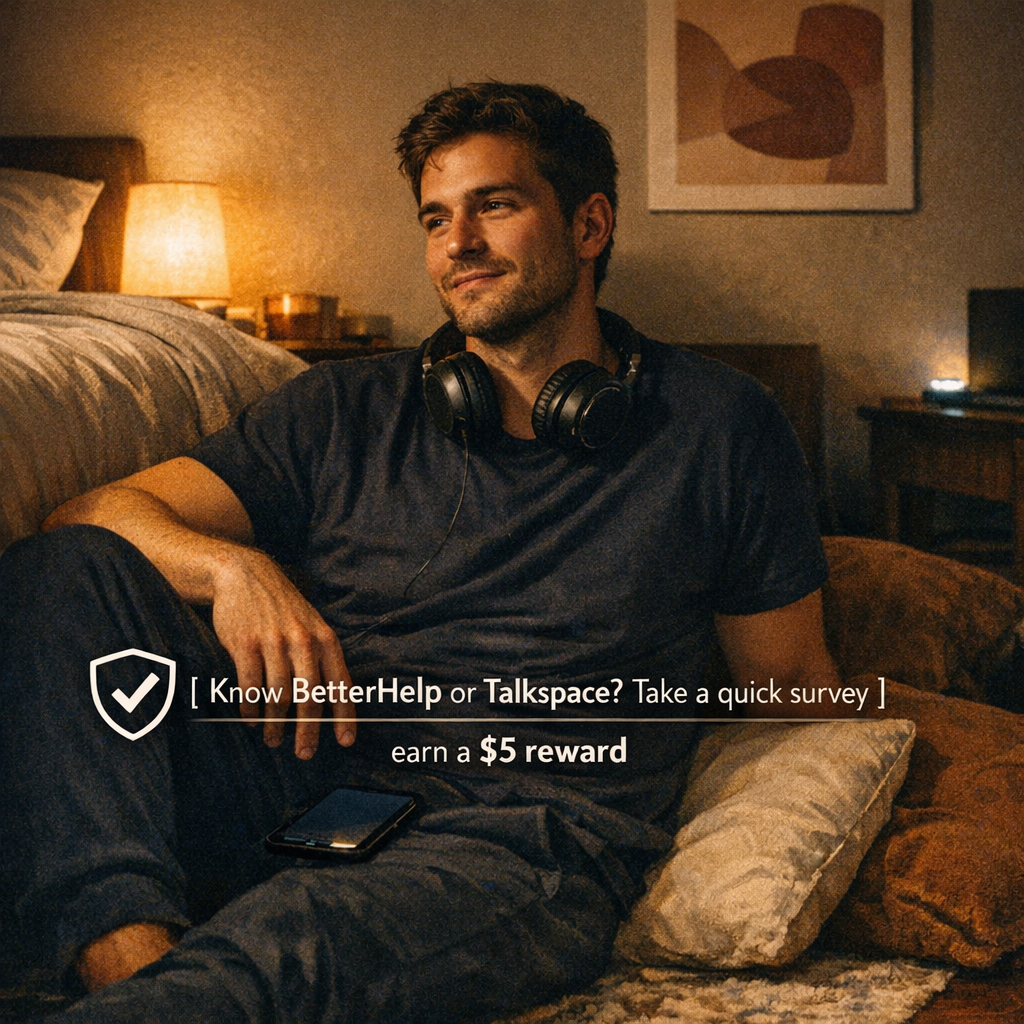 Shareablee Facebook ad: Earn $5 - Share Your Thoughts on Online Therapy