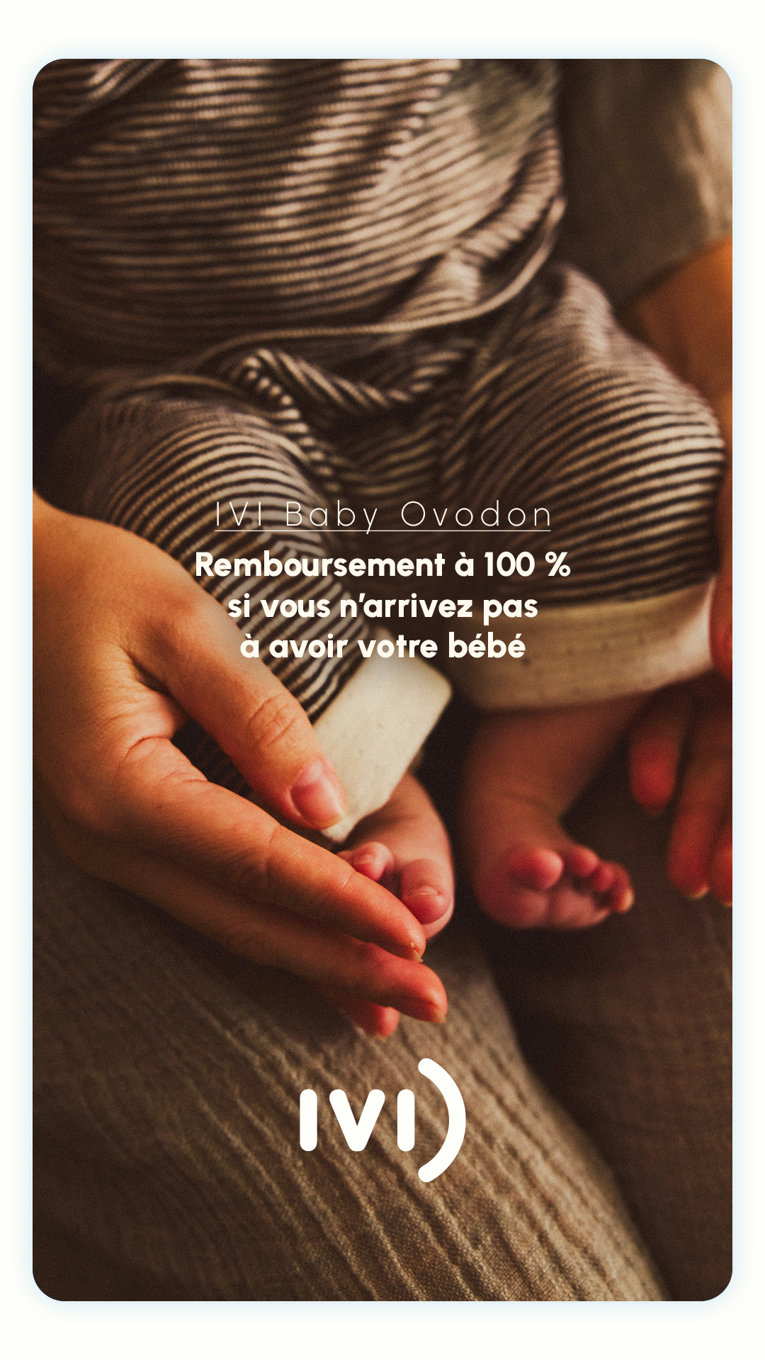IVI Espagne Facebook ad: Et ramenez votre bébé à la maison.