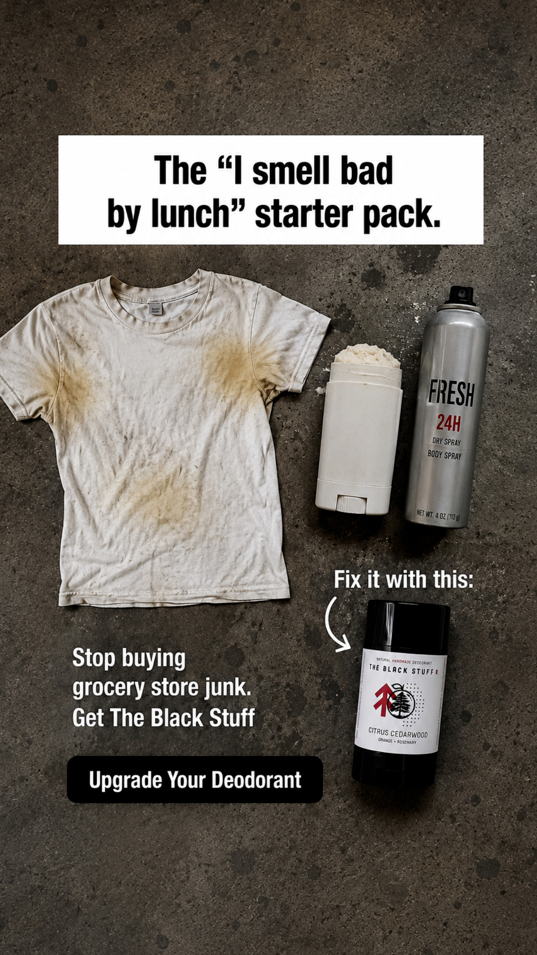 The Black Stuff Facebook ad