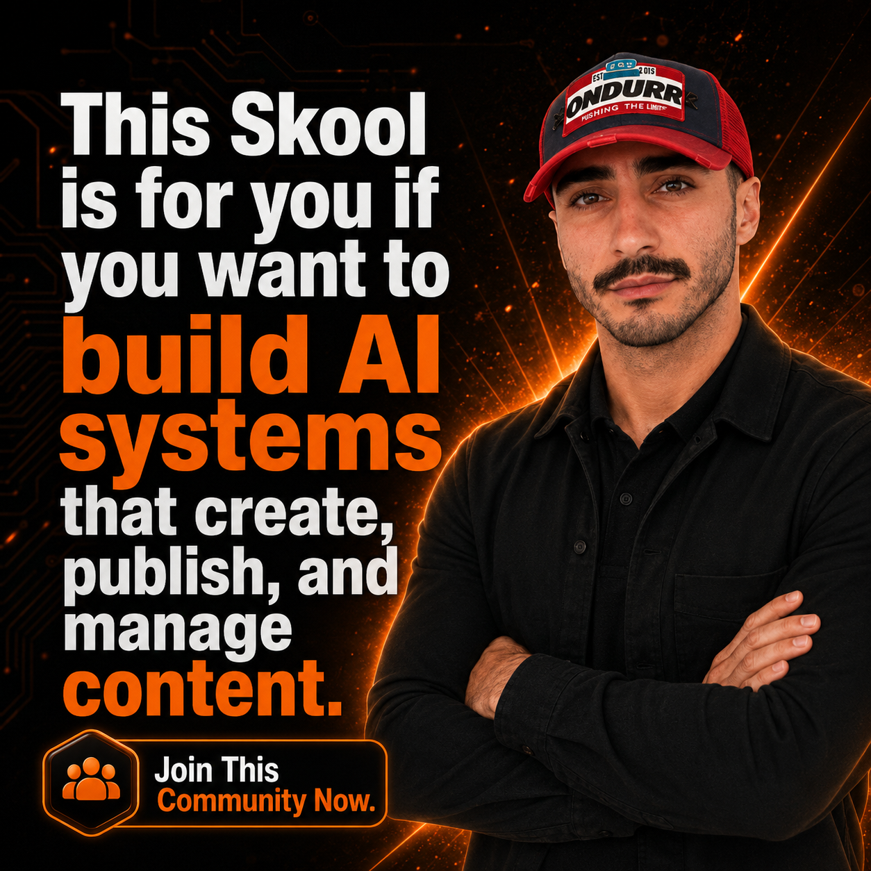 Skool Facebook ad