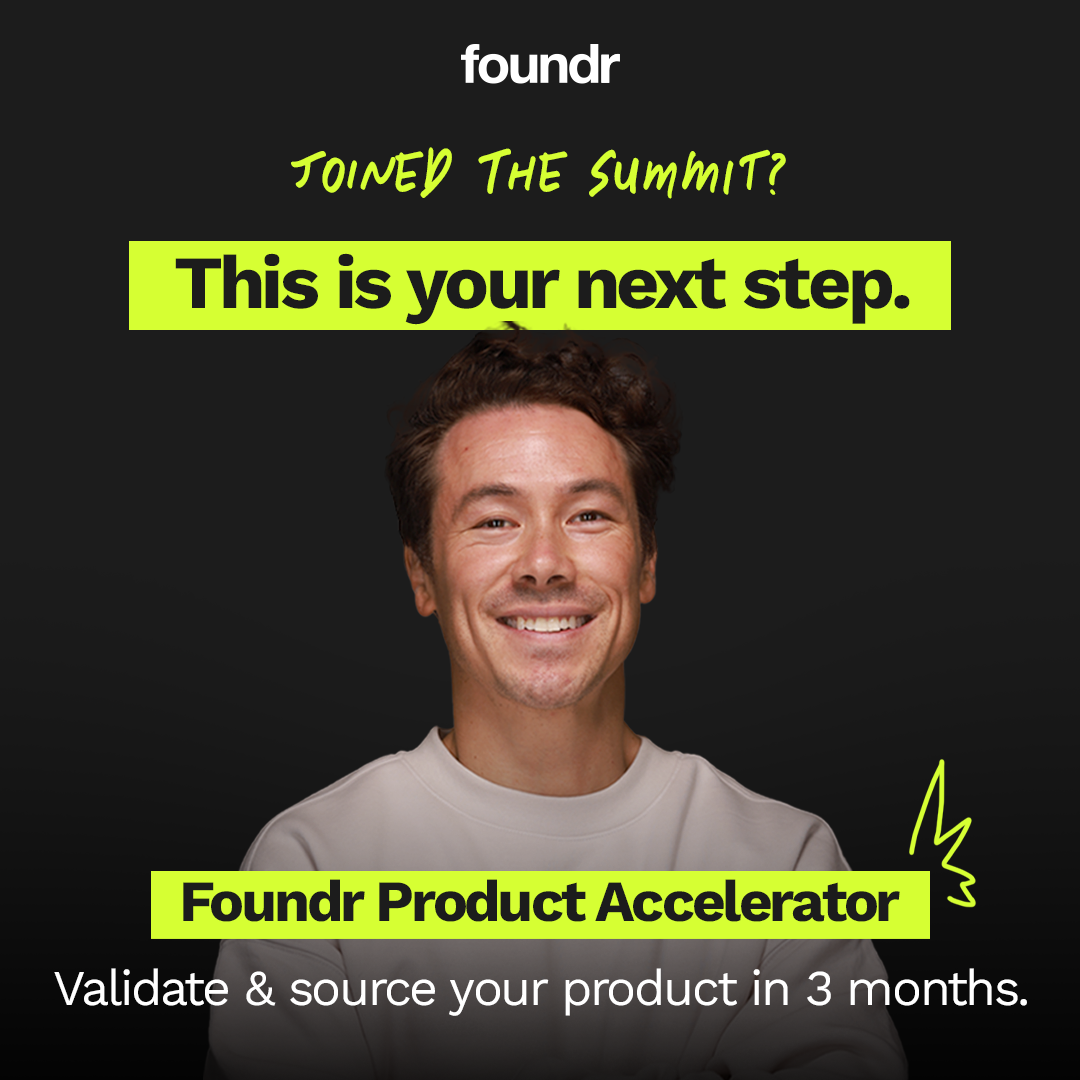 Foundr Facebook ad: Product Accelerator Program