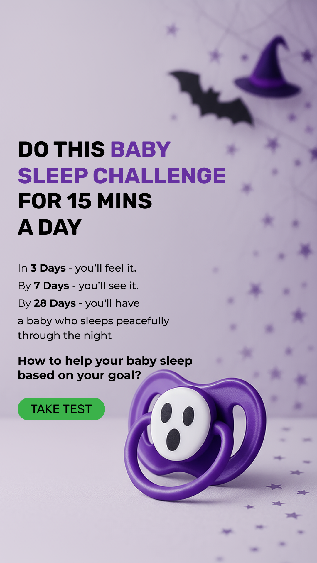 Betteroo Facebook ad: Join the 28-Day Better Sleep Challenge