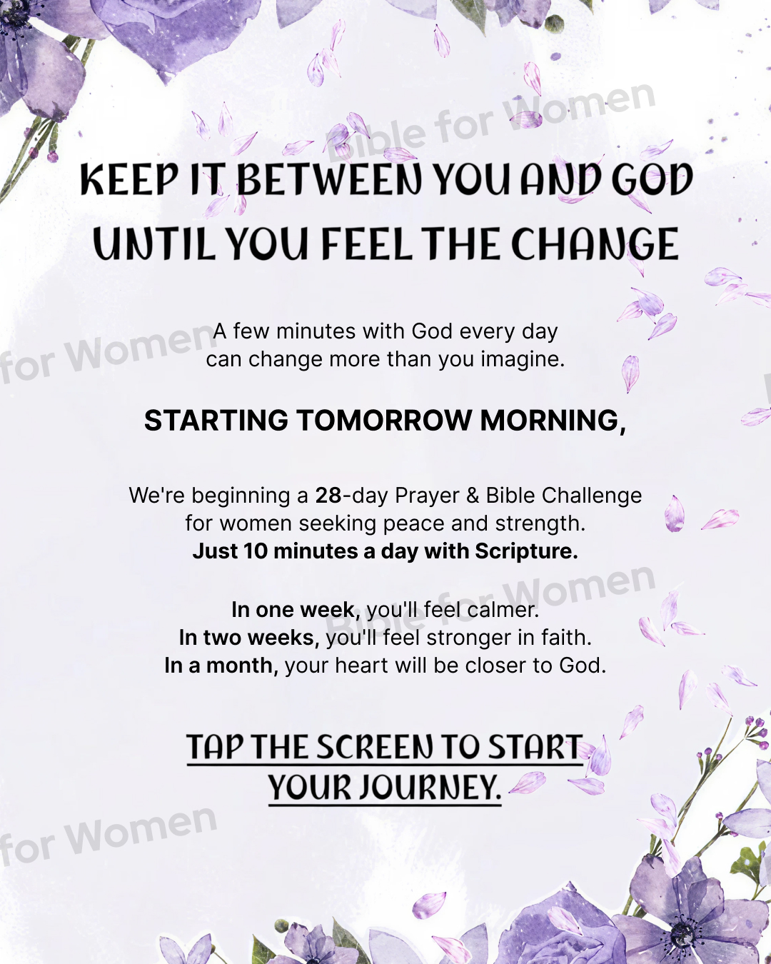 Bibleforwomen Facebook ad