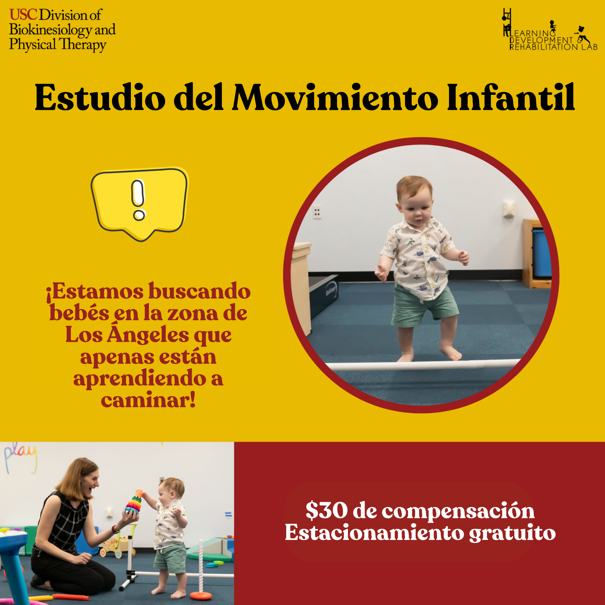 USC Learning, Development, and Rehabilitation Lab Facebook ad