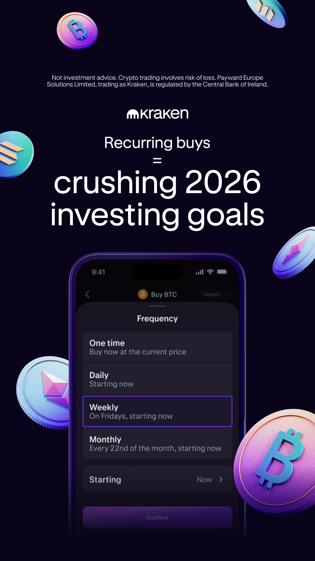 Kraken Digital Asset Exchange Facebook ad