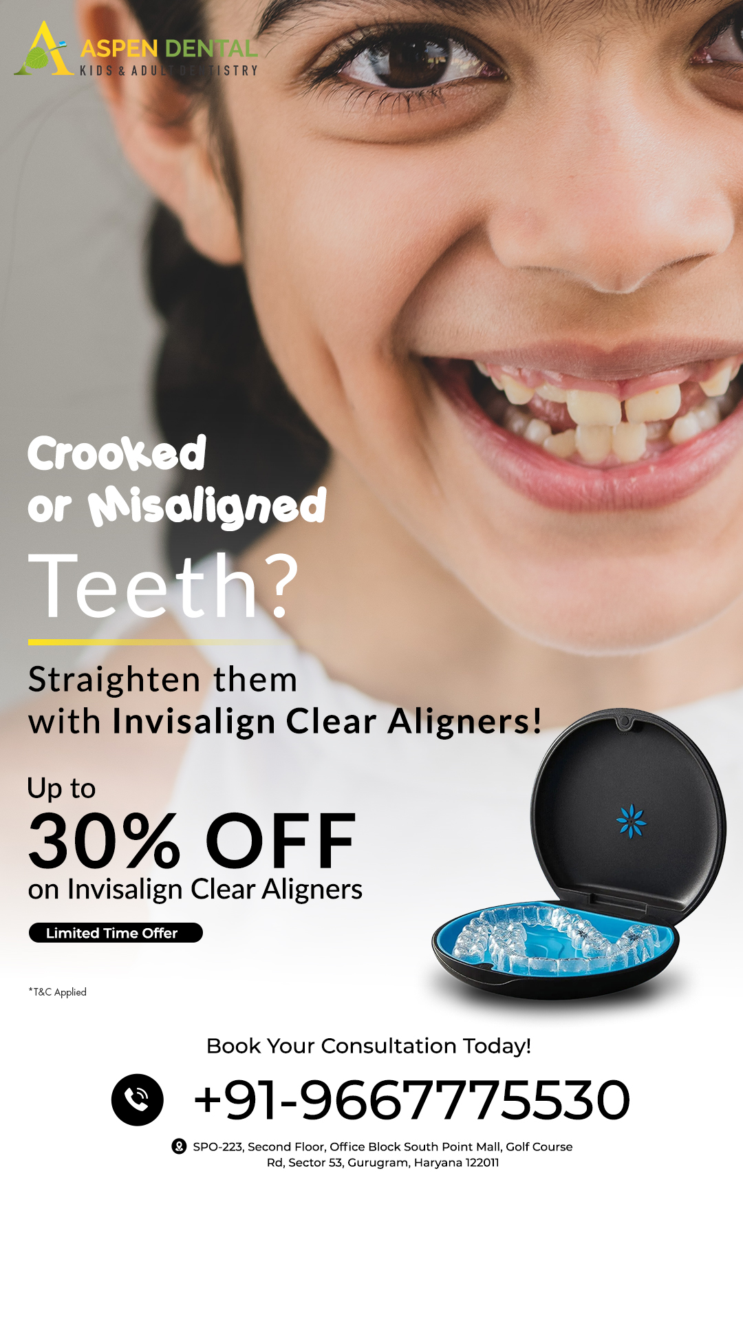 Aspen Dental India Facebook ad from Nov 13, 2025