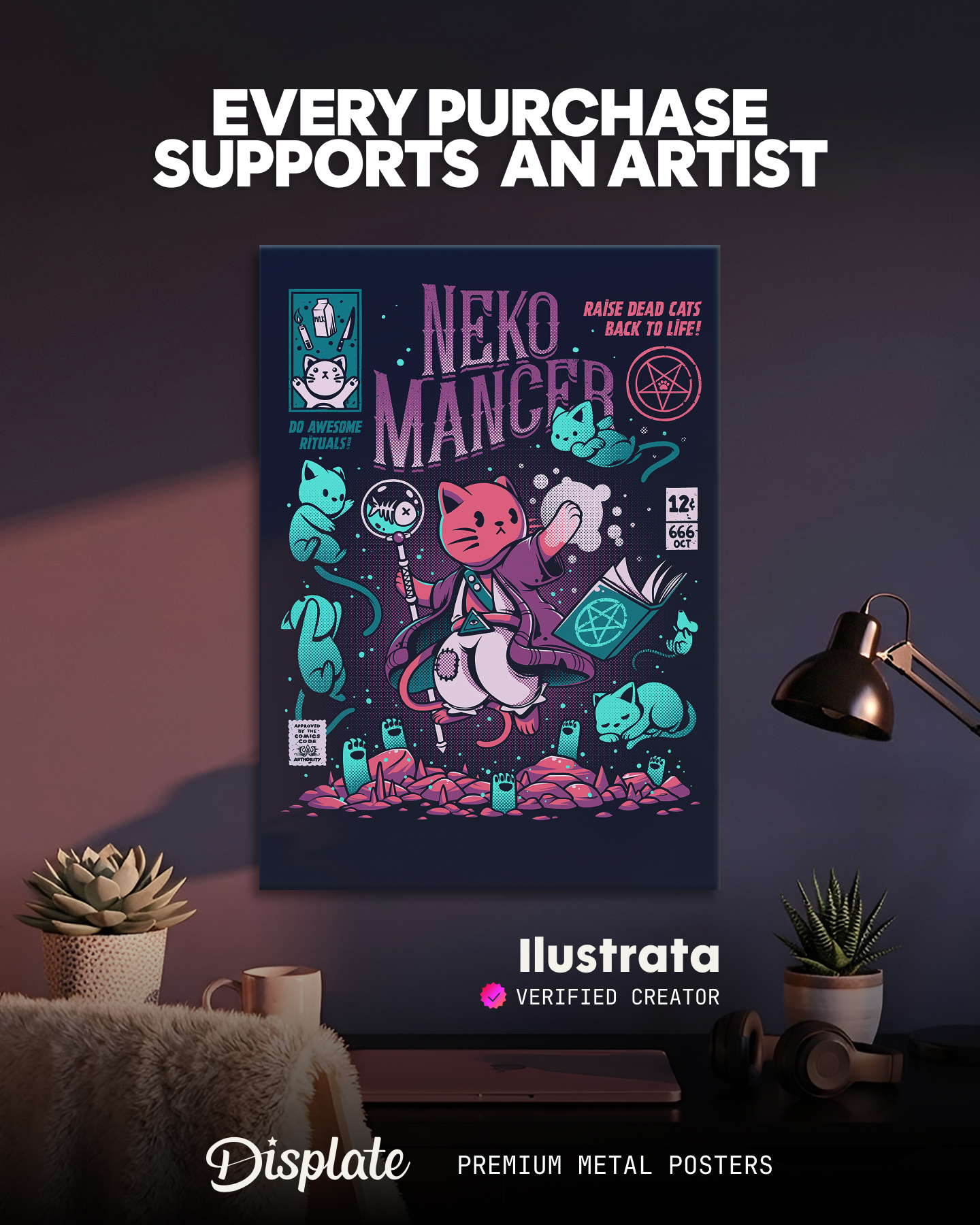 Displate Facebook ad