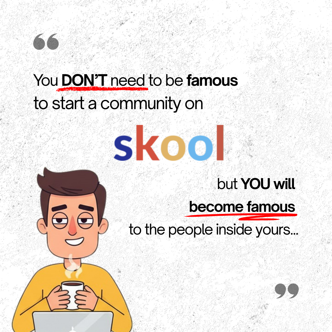 Skool Facebook ad