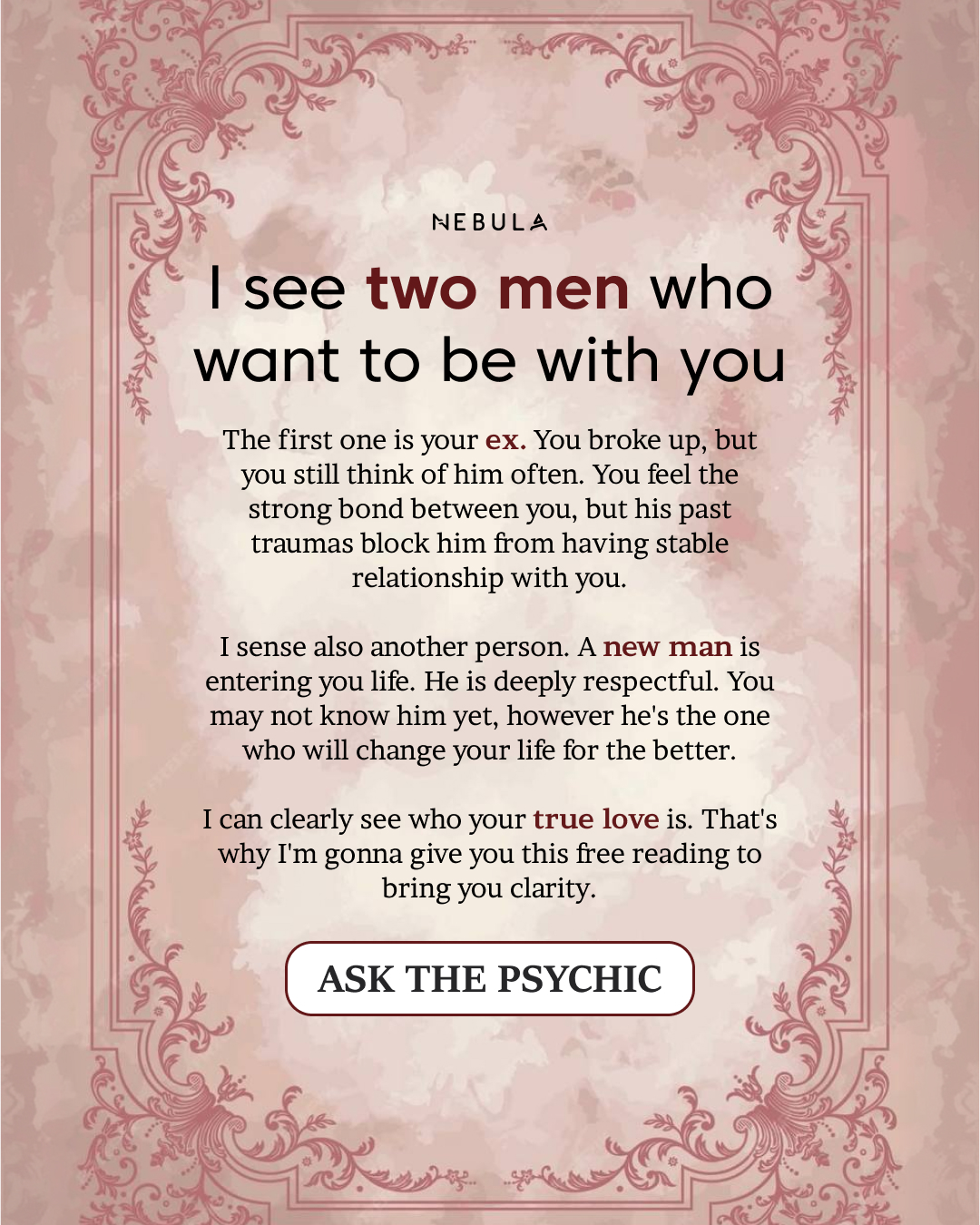 Your Relationship Advisor Facebook ad