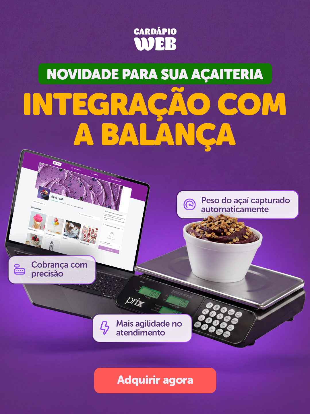 Cardápio Web Facebook ad