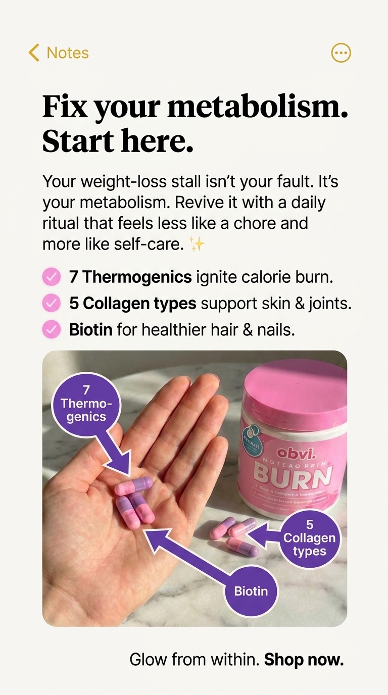 Obvi Health Facebook ad