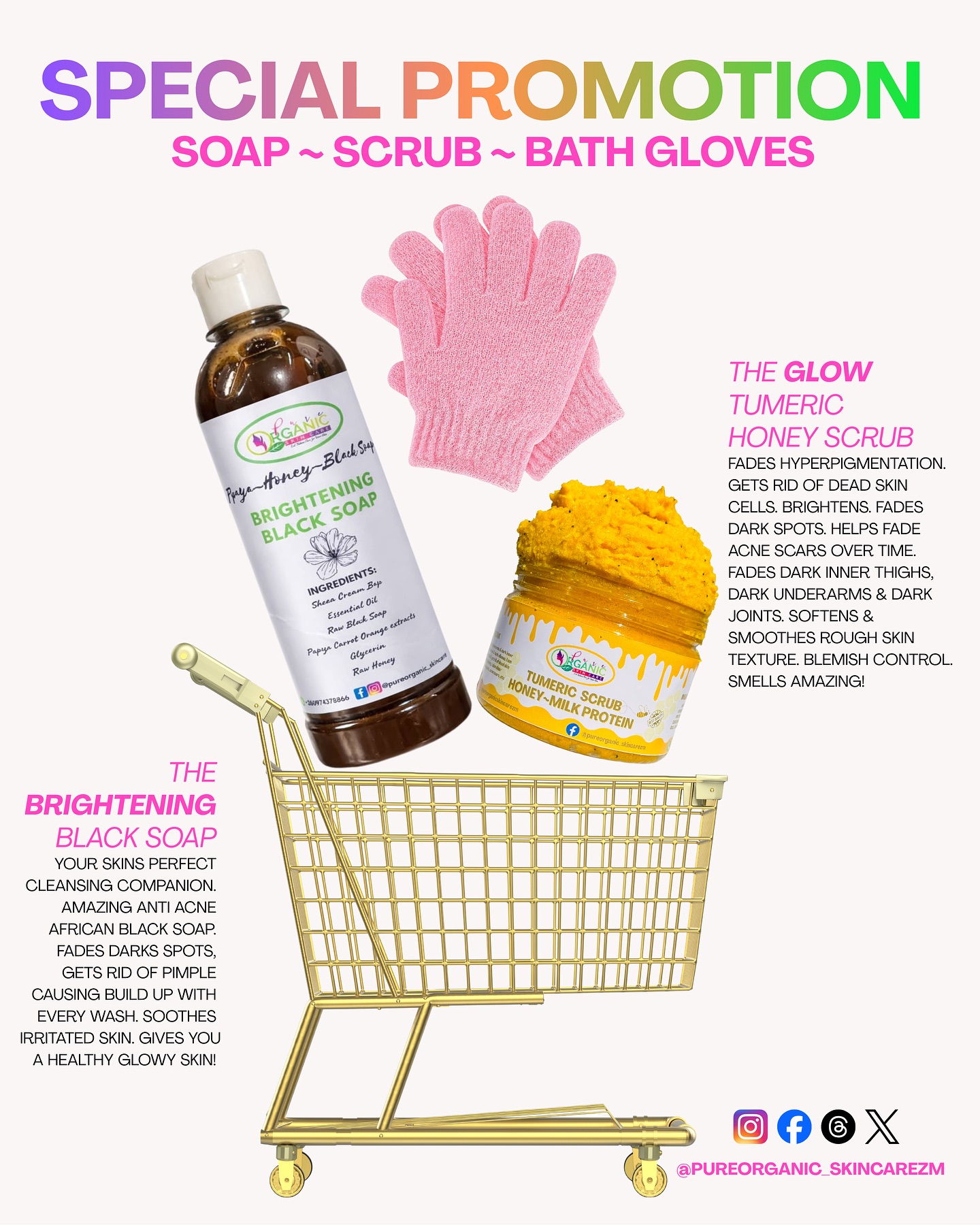 Pure Organic Skincare Zm Facebook ad: PROMO ALERT LIMITED TIME ONLY!