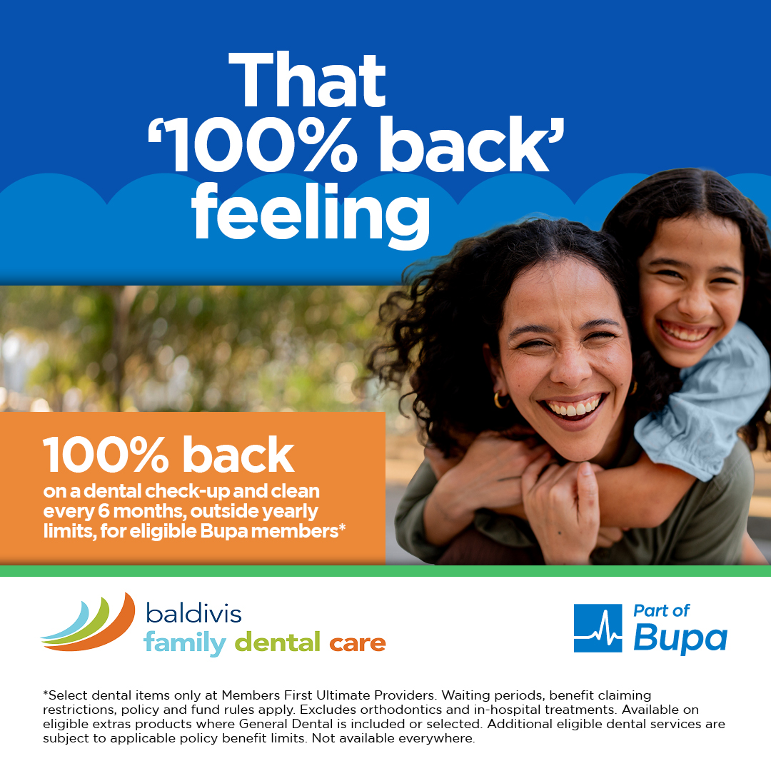 Bupa Australia Facebook ad: Baldivis Family Dental Care