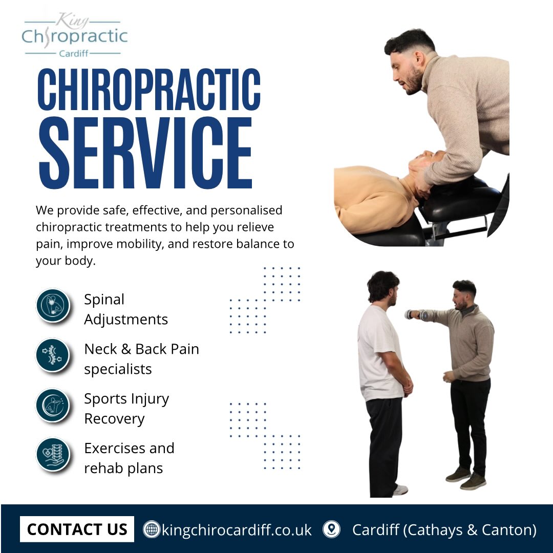 King Chiropractic Cardiff Facebook ad: Book Online at King Chiropractic Cardiff