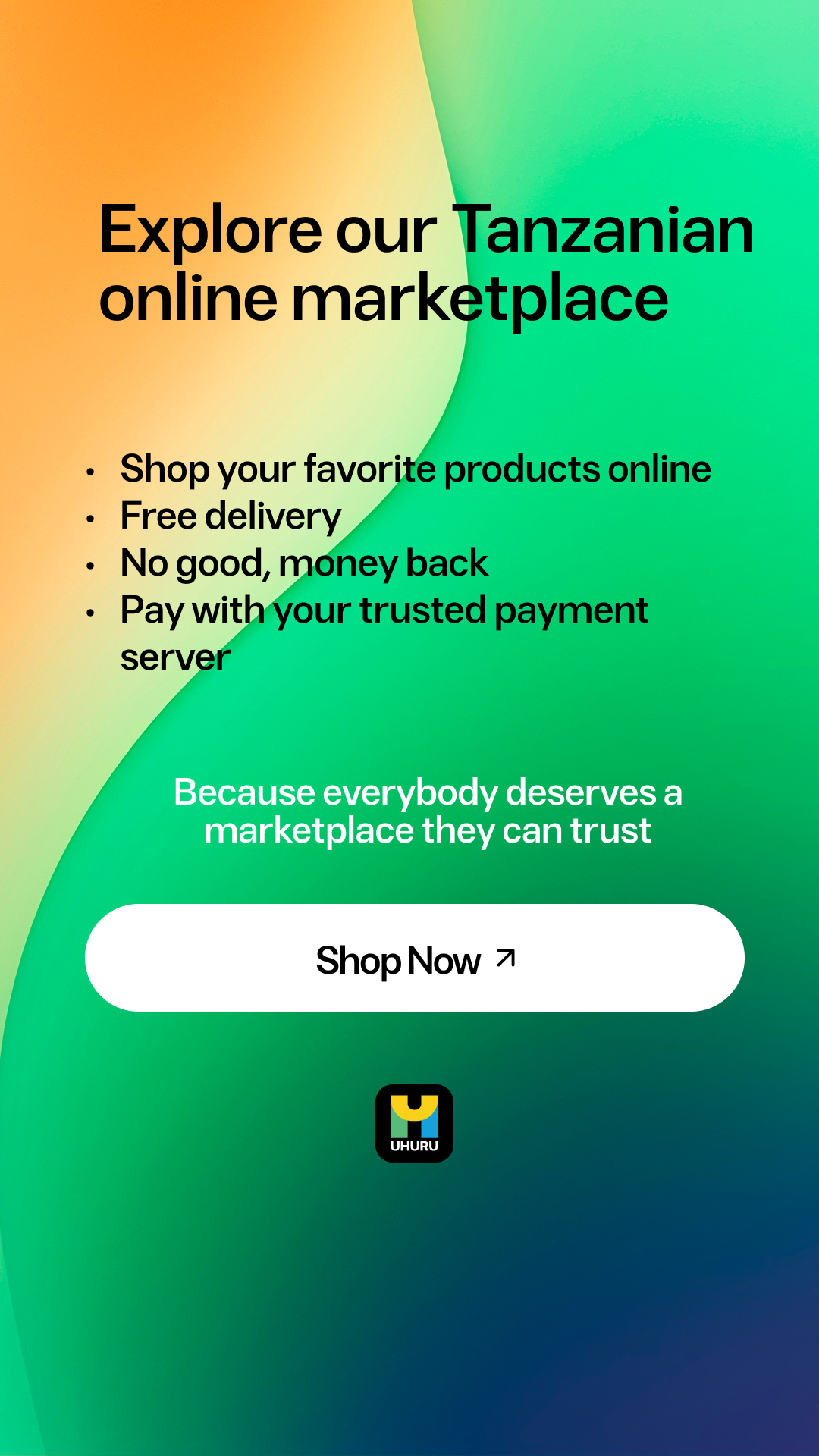 Uhuru Market Facebook ad