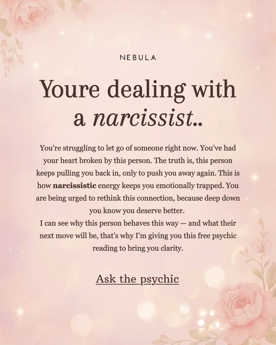 Your Relationship Advisor Facebook ad