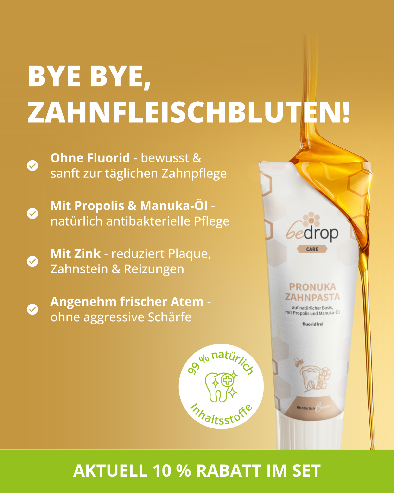 Bedrop #natürlichbiene Facebook ad
