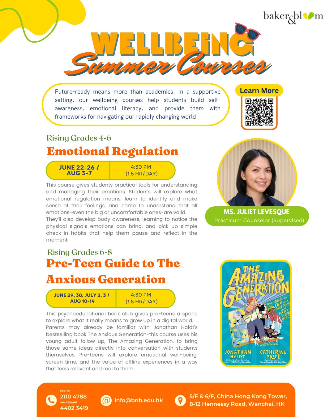 Baker & Bloom Education Center Facebook ad