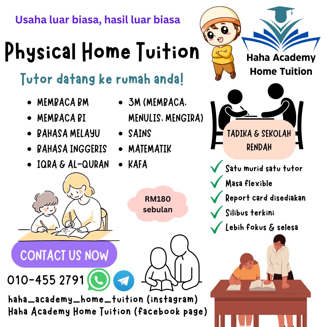 Haha Academy Home Tuition Facebook ad from Sep 10, 2025