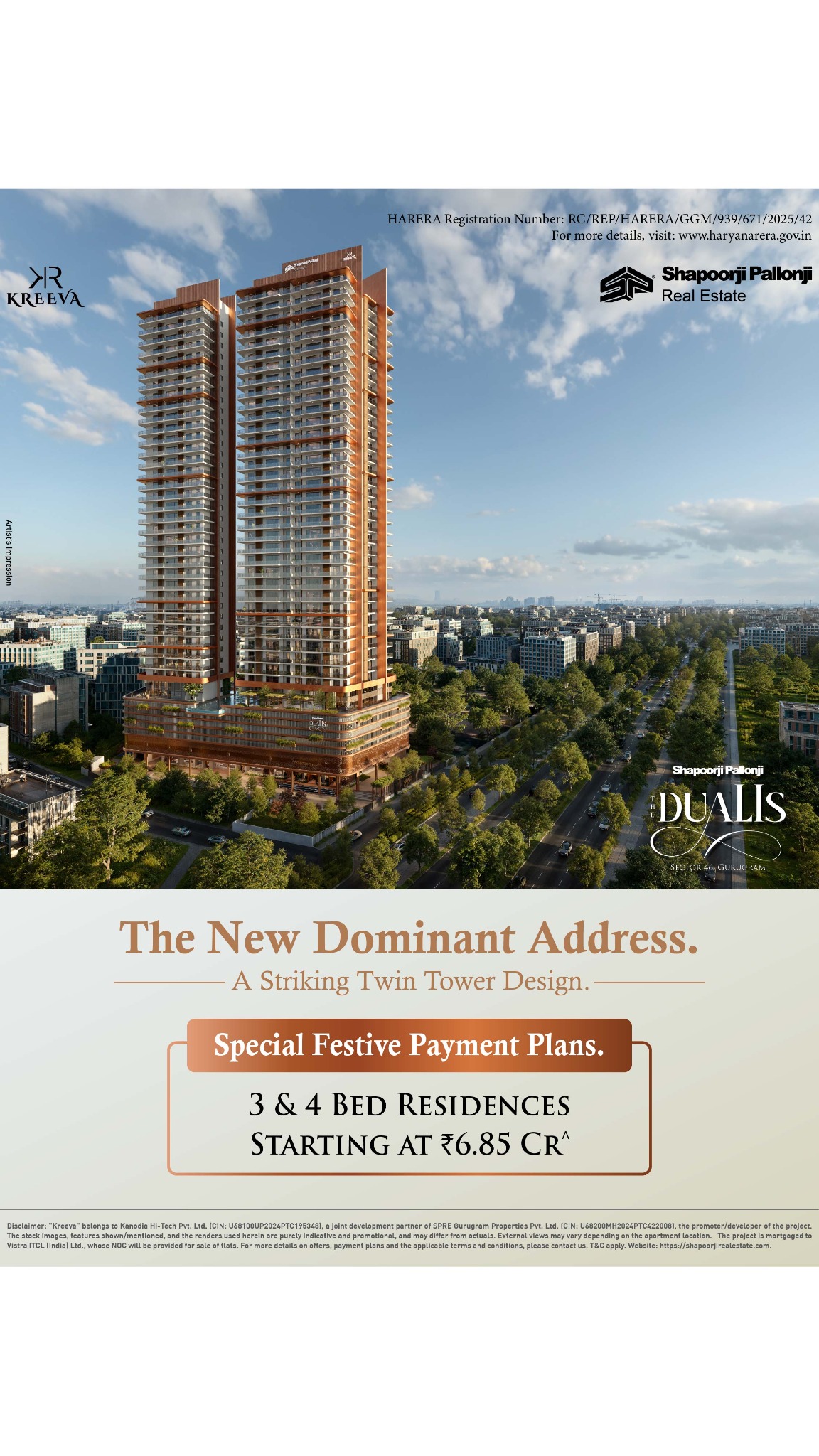 Shapoorji Pallonji Real Estate Facebook ad from Dec 23, 2025