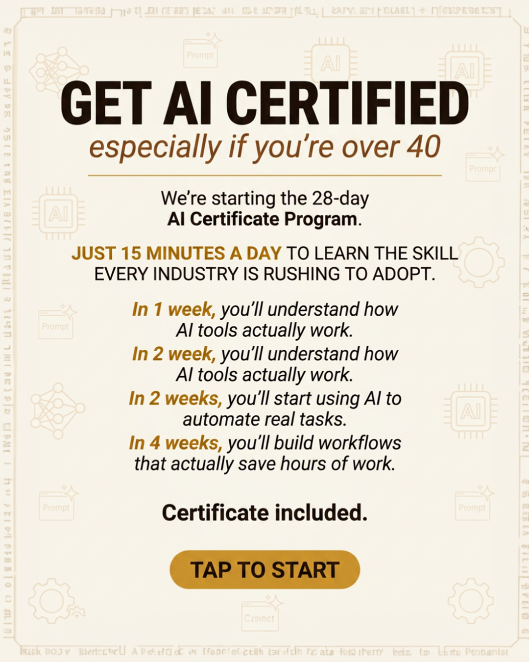AI Simplified Facebook ad