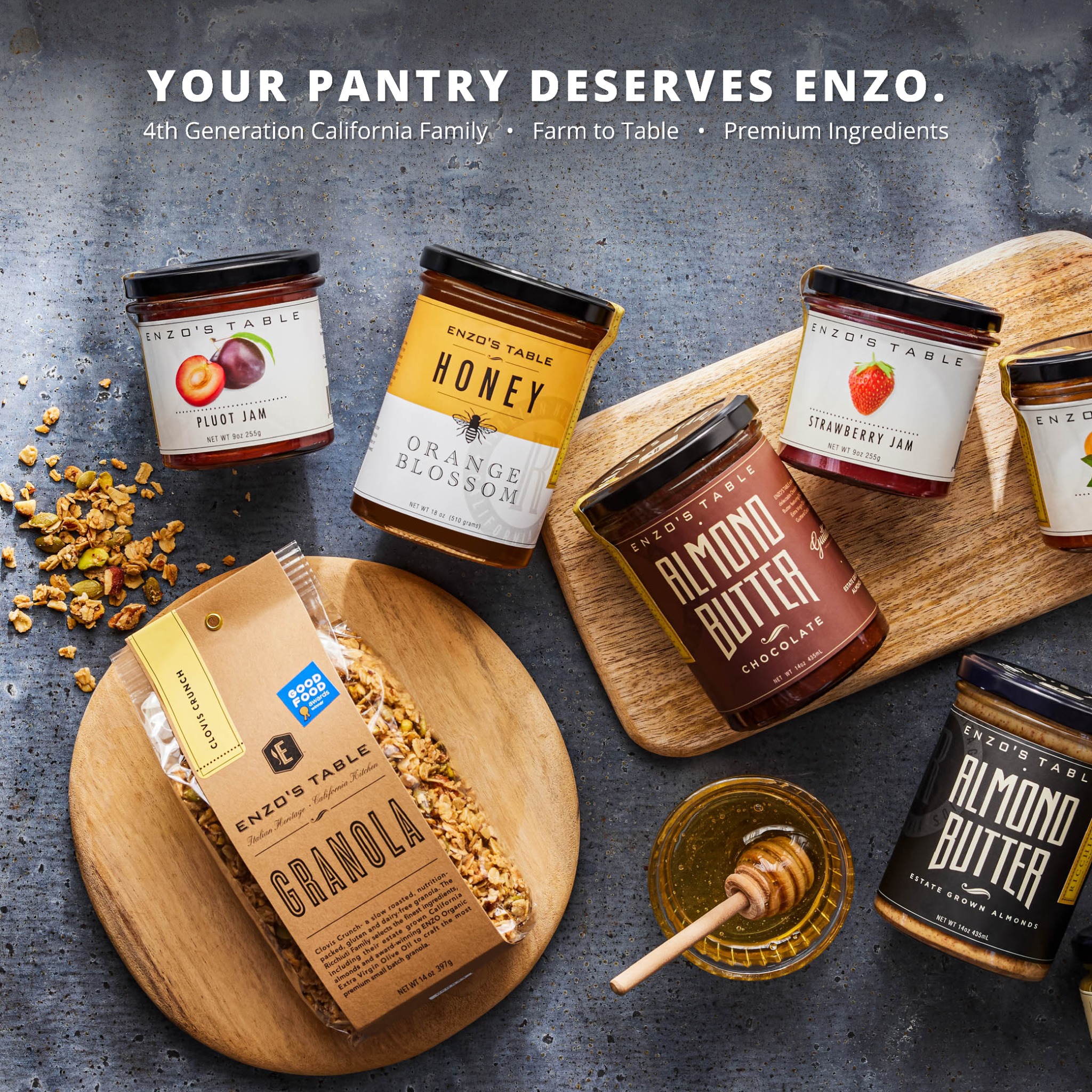 Enzo's Table Facebook ad: Crafting The Highest Quality Farm-To-Table Provisions