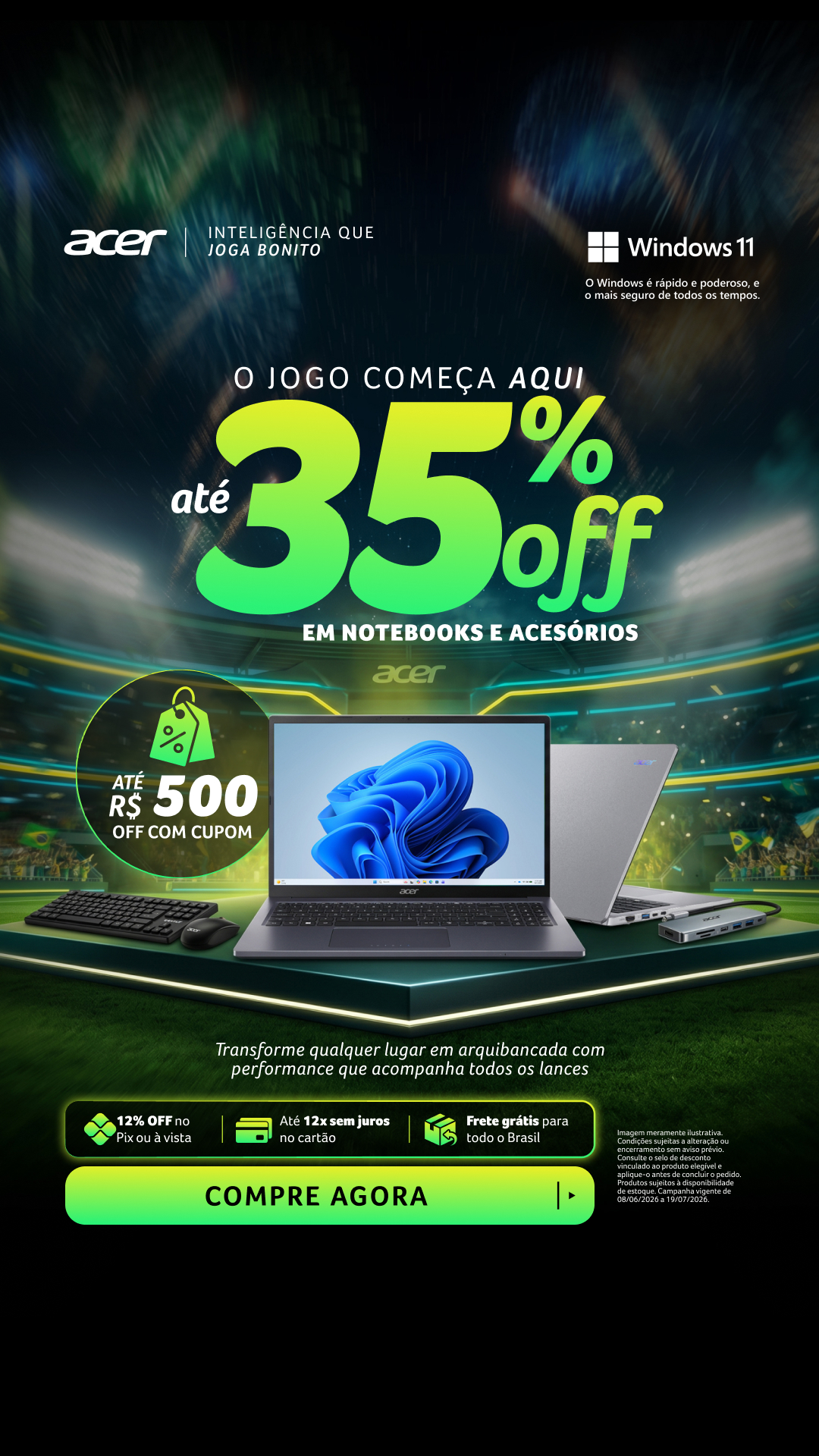 Acer Brasil Facebook ad