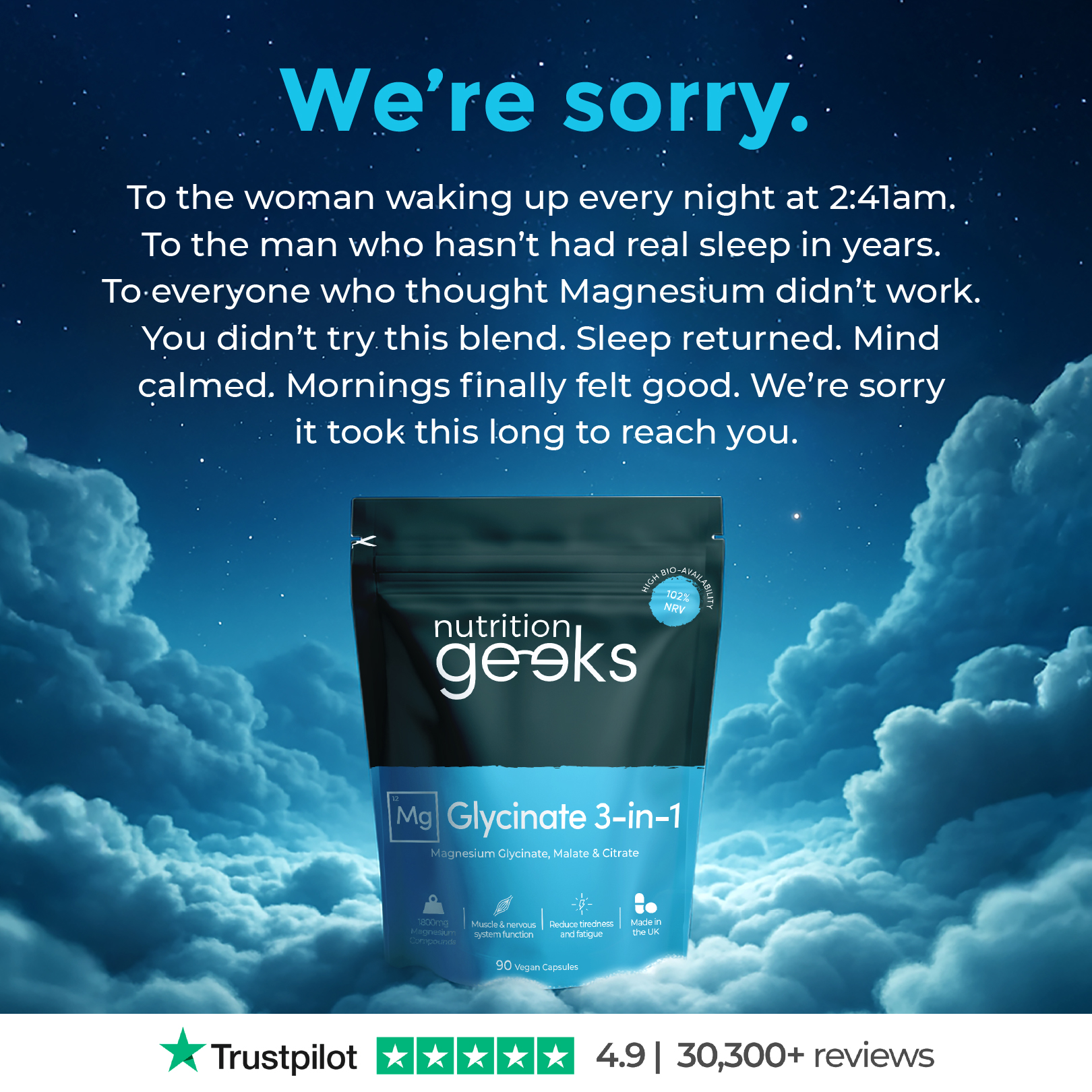 Nutrition Geeks Facebook ad