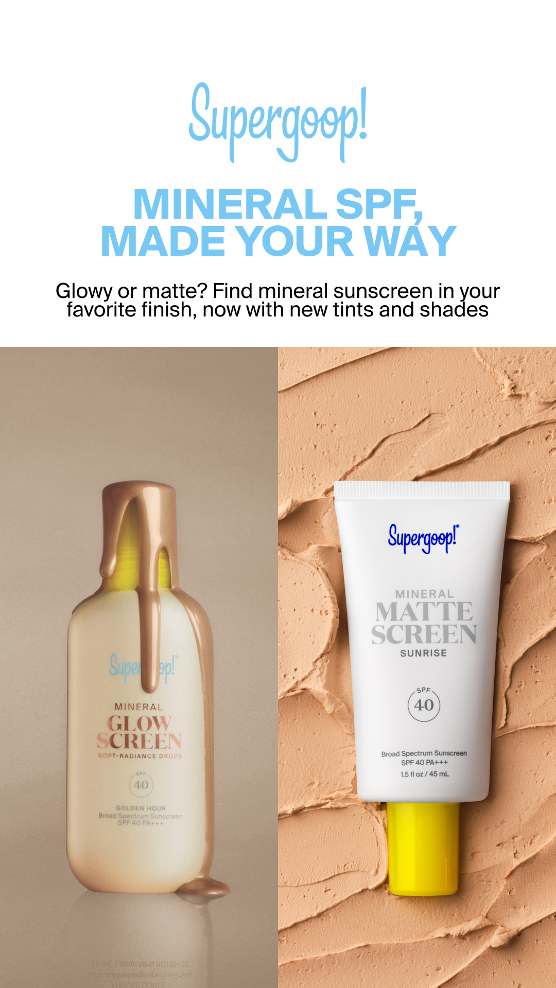 Supergoop Facebook ad