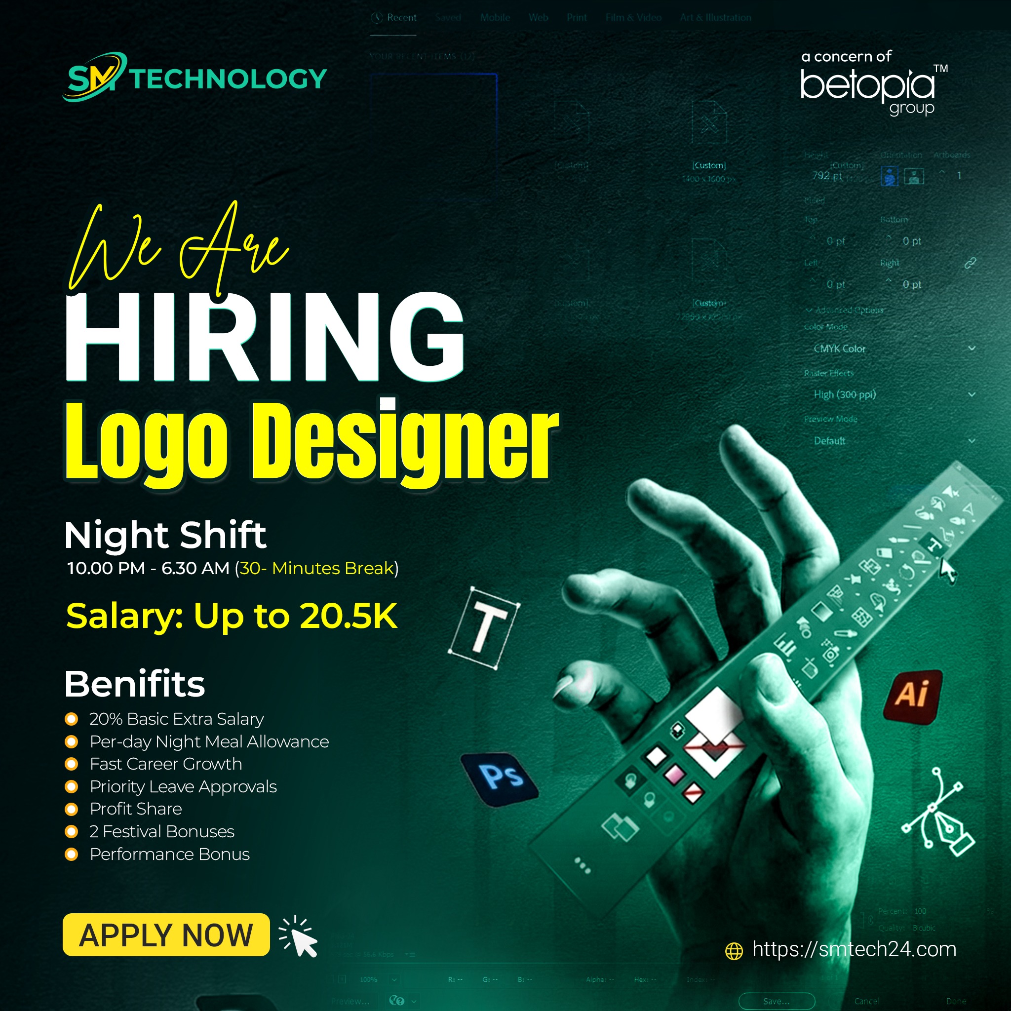 Career at Betopia Facebook ad: Weโre Hiring | ๐๐จ๐ ๐จ ๐๐๐ฌ๐ข๐ ๐ง๐๐ซ (๐๐ง-๐๐ข๐ญ๐ |โฆ