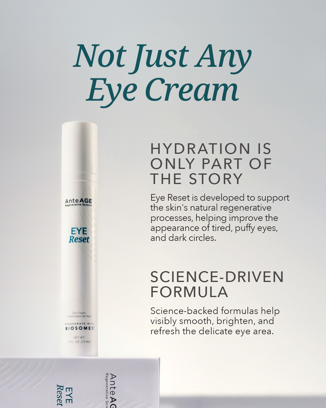 AnteAGE Facebook ad: Go Beyond Hydration