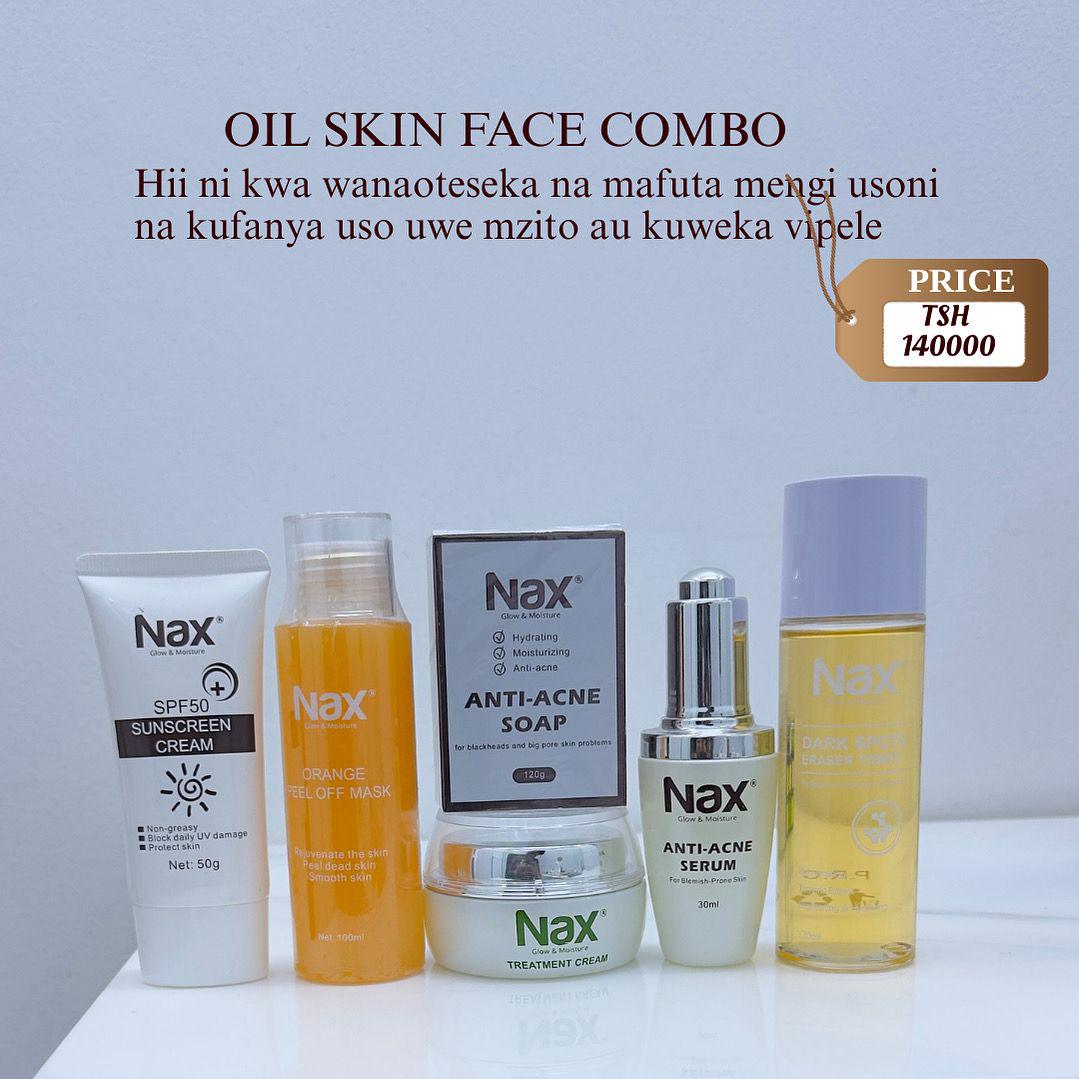Naxskincare Facebook ad: Ngozi yako usiwe changamoto Tena tu combo tofauti…