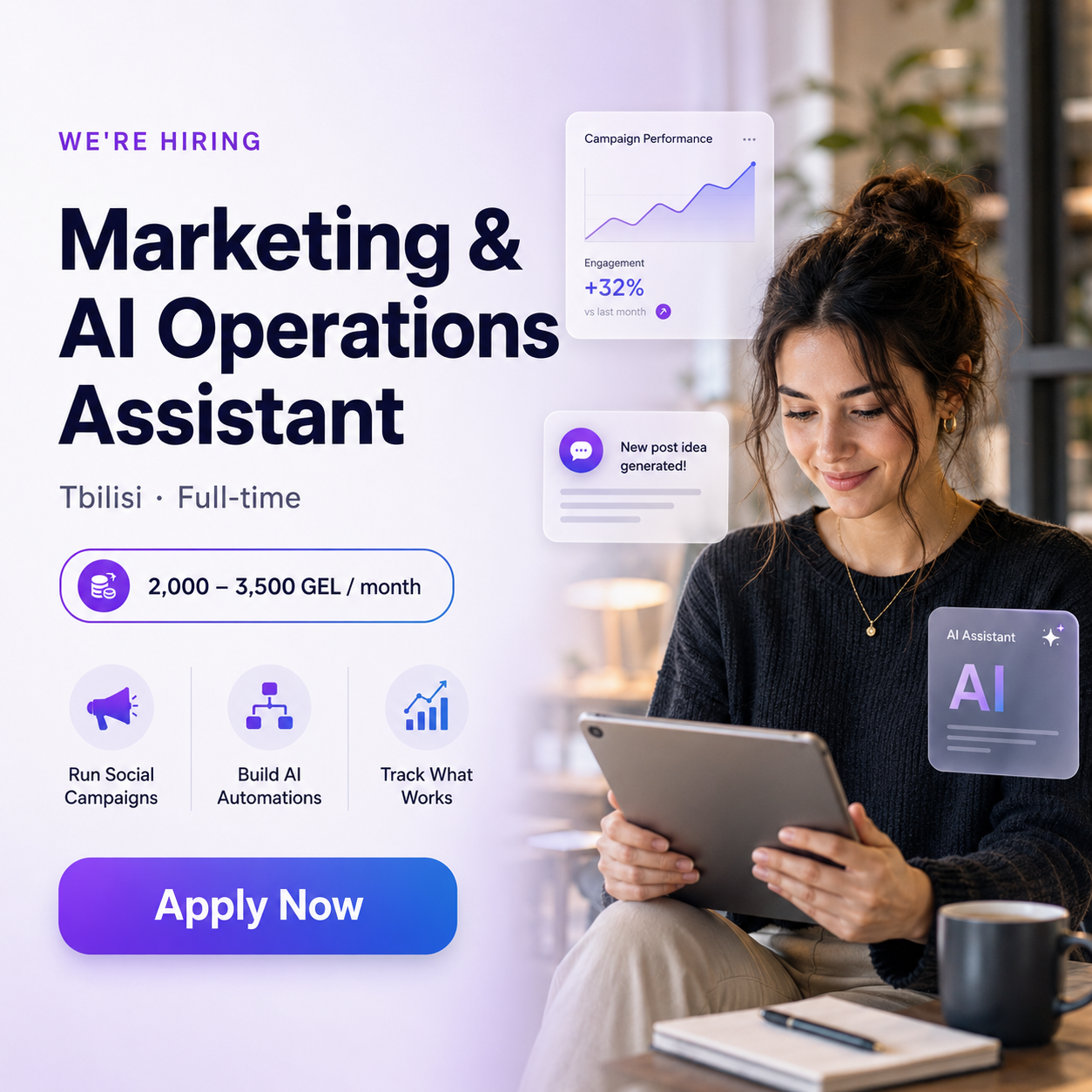 Archstone Facebook ad: Chat in Messenger