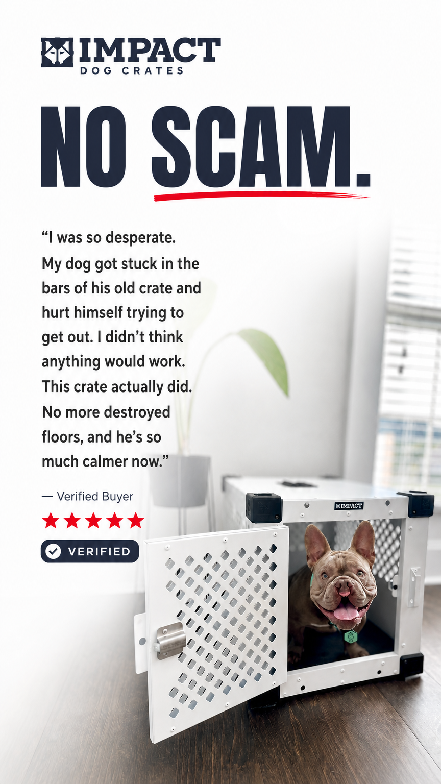 Impact Dog Crates Facebook ad