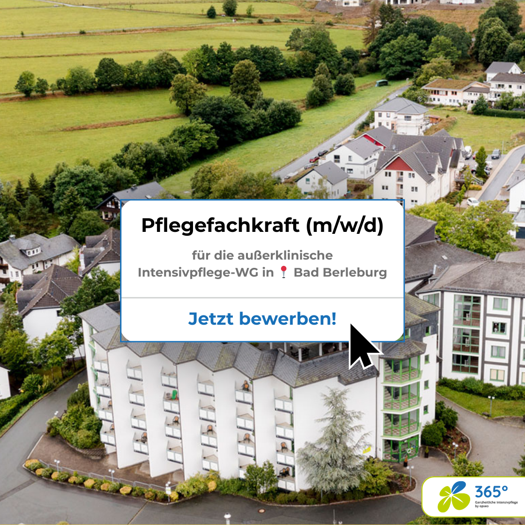 bewerbungsportal-online.de Facebook ad: Pflegefachkräfte (m/w/d) für Intensivpflege-WG gesucht