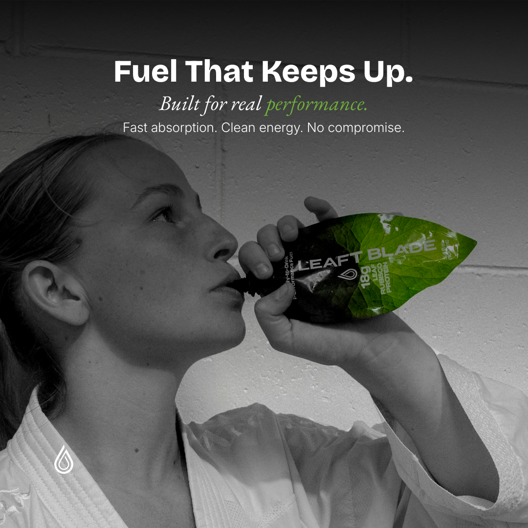 Leaft Foods Facebook ad: Still using protein that bloats you, slows you…