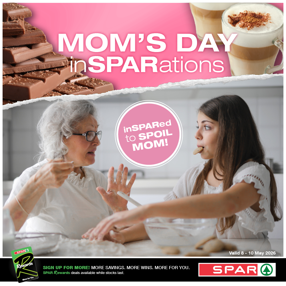 SPAR Western Cape Facebook ad: 10 May is Mother’s Day… why not surprise…