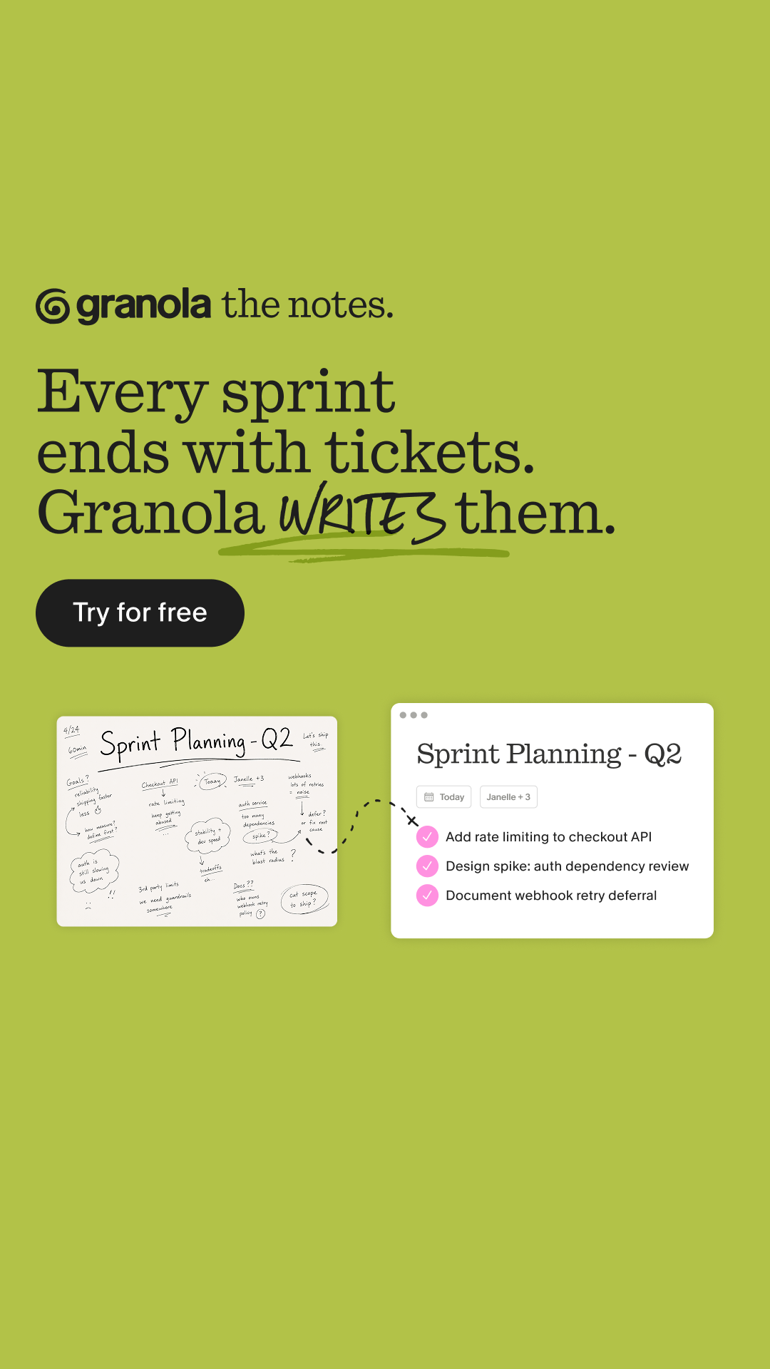 Granola ai Facebook ad