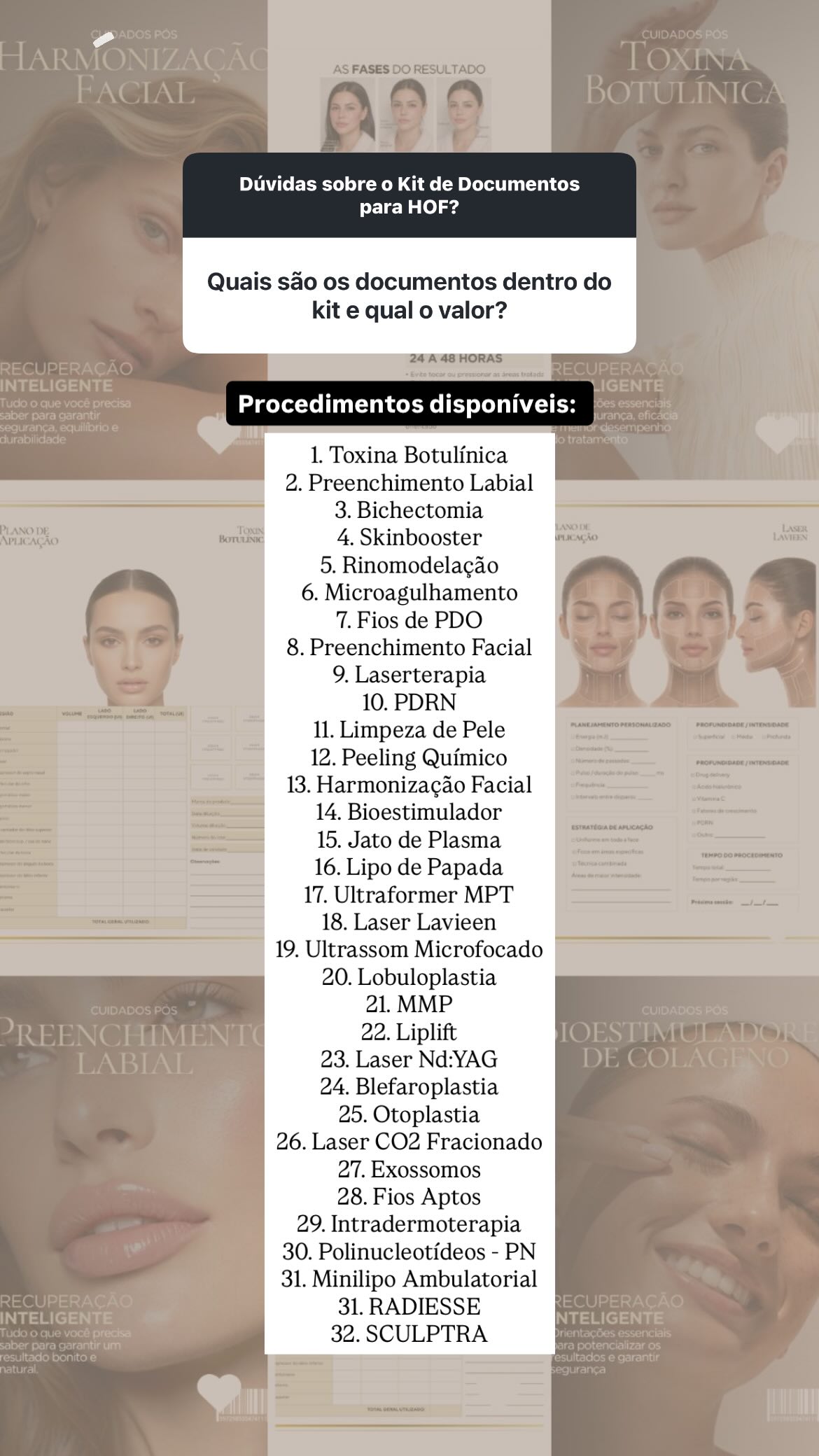 Larissa M Facebook ad: Protocolo Estética Premium | +80 Documentos Profissionais