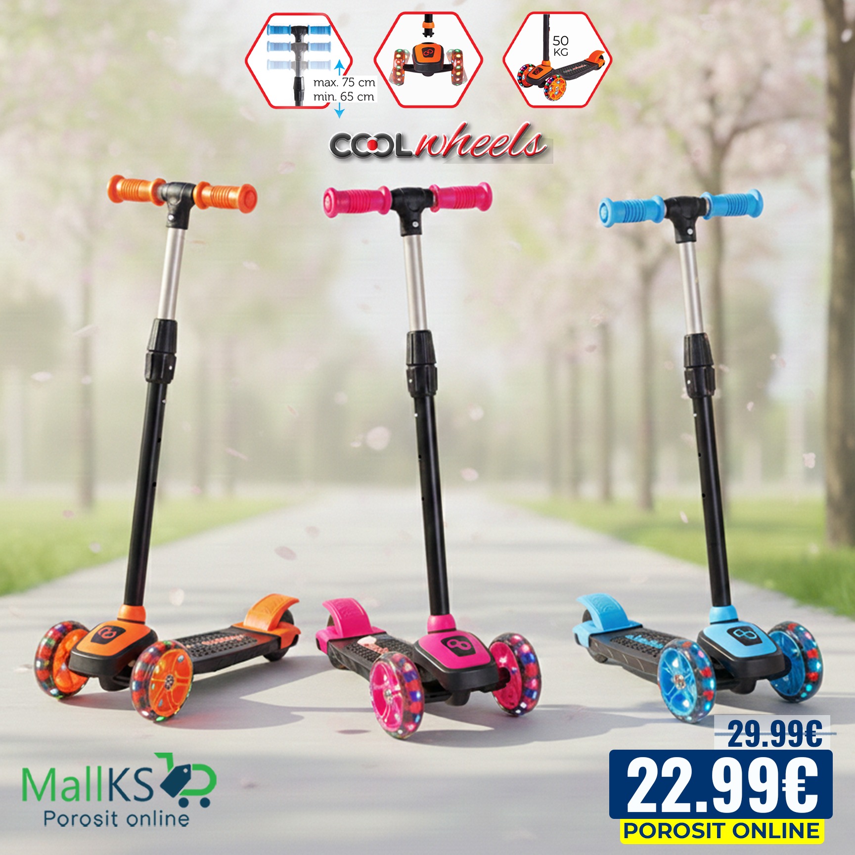 Mall_Ks Facebook ad: Scooter me Rrota Pa Zhurmë, Super Kualitet!