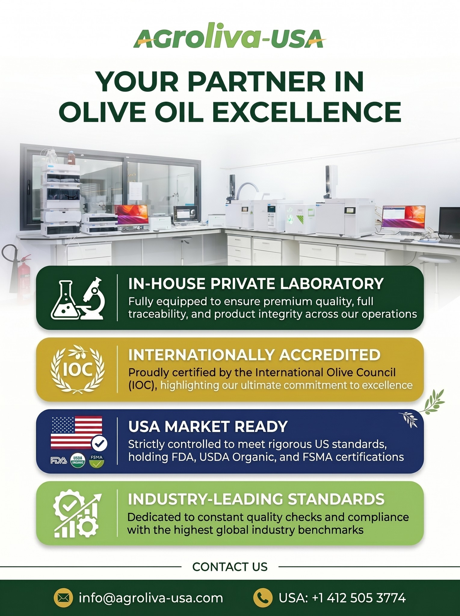 Agroliva USA Facebook ad: Commitment to quality starts in the lab!