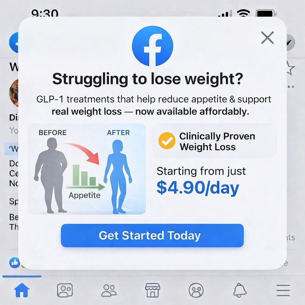 Pure Lean Facebook ad: Certified U.S. Pharmacy