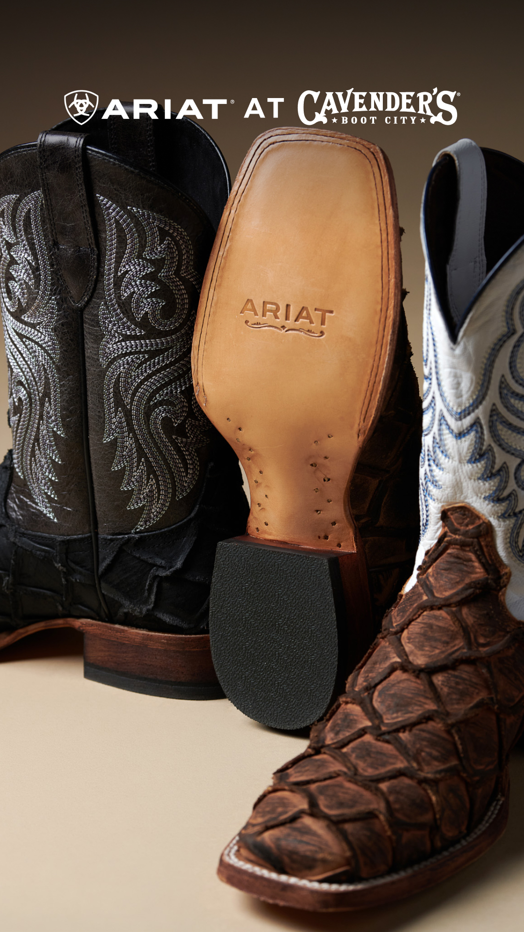 Cavender's Facebook ad: Shop Ariat New Arrivals