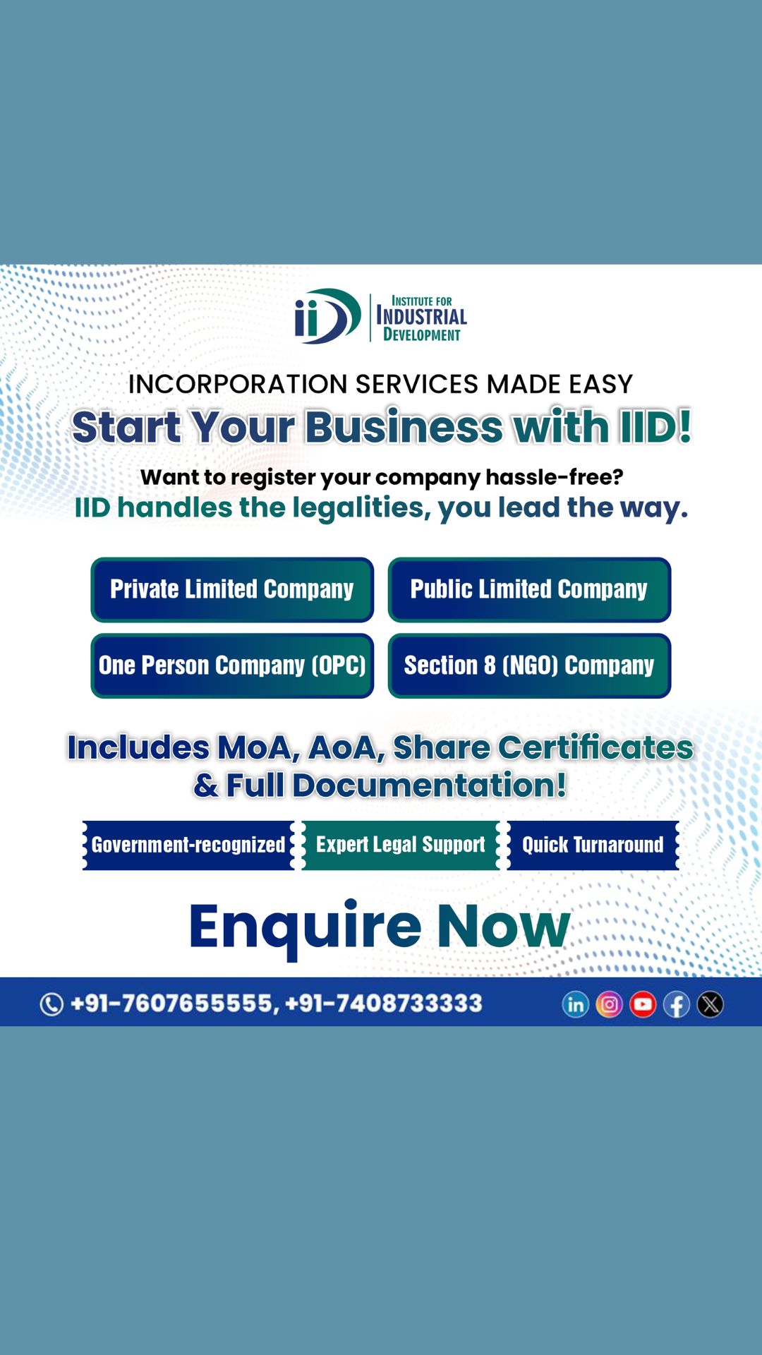 Institute for Industrial Development Facebook ad